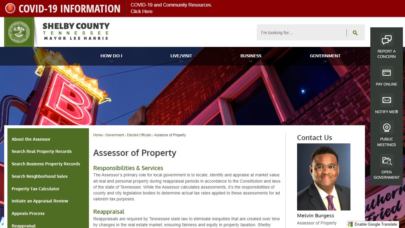 Assessor of Property | Shelby County, TN - Official Website